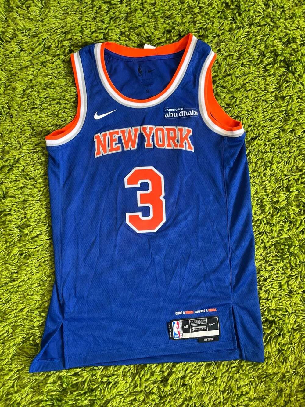 Nike New York Knicks Josh Hart #3 Icon Edition Swingman Jersey Size 40